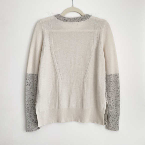 Rag & Bone Cashmere Tamara Melange Pullover Sweater extra small crew knit grey - Picture 4 of 14